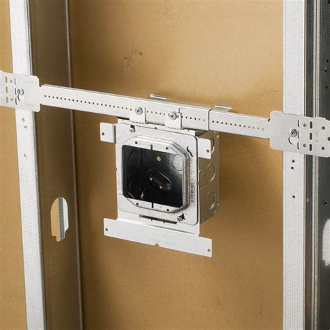 install metal electrical box adjust ts bracket|expandable electrical box support bracket.